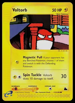 Pokemon Card - Voltorb Skyridge 113/144 Common - Image 1