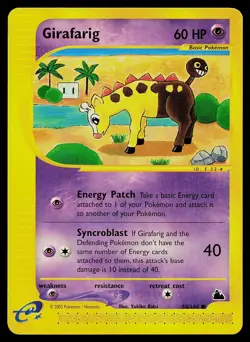 Pokemon Card - Girafarig Skyridge 58/144 Common - Image 1