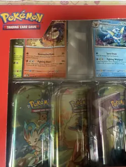 Pokemon Prismatic Evolutions Mini Tin 8-Pack Costco Exclusive Sealed *Loose Card - Image 3