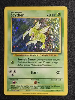 x1 Scyther 006/034 Holo Classic Collection CLV Promo 2023 Pokemon Card - Image 1