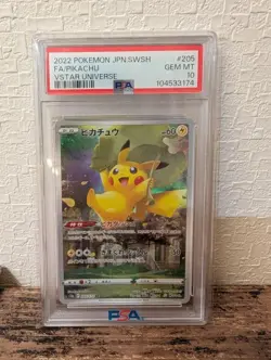 PSA 10 Pikachu AR VSTAR Universe 205/172 S12a Pokemon Card - Image 3
