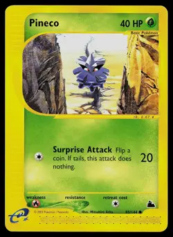 Pokemon Card - Pineco Skyridge 85/144 Common - Image 1