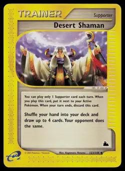 Pokemon Card - Desert Shaman Skyridge 123/144 Uncommon - Image 1