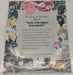 Trixie Standee S6 MLP Series 2 Trading Card Enterplay Hasbro 2013 Rare Unpunched - Image 2