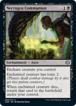 Necrogen Communion -Foil Light Play MTG Phyrexia: All Will Be One - Image 1