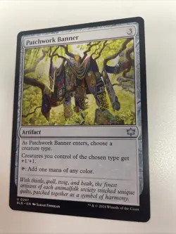 MTG Patchwork Banner 247 Bloomburrow NM Free Shipping - Image 1