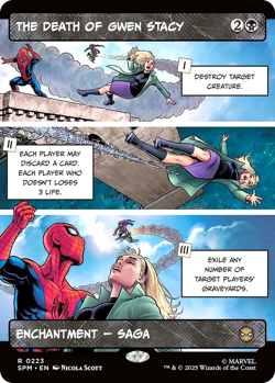 MTG The Death of Gwen Stacy 223 Rare Foil Comic Showcase Marvel Spider-Man - Image 1