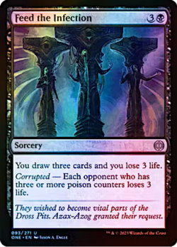 Feed the Infection 093/271 Phyrexia: All Will Be One Foil MTG Uncommon - Image 1