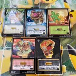Final fantasy Japan exclusive Acrylic stand figure token set of 5 mtg NEW - Image 1