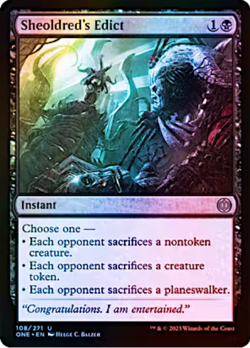 Sheoldred's Edict 108/271 Phyrexia: All Will Be One Foil MTG Uncommon - Image 1