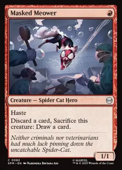 MTG Spider-Man C Masked Meower #0082 PLAYSET 4X X4 - Image 1