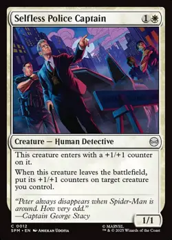 MTG Spider-Man C Selfless Police Captain #0012 PLAYSET 4X X4 - Image 1
