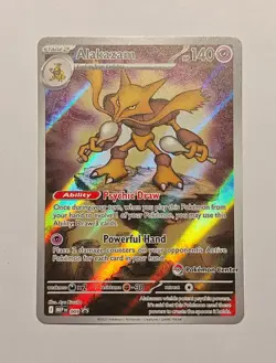 Pokemon Center Alakazam 009 Pokemon Mega Evolutions - PC ETB Promo - Image 1