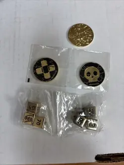 Pokemon Zamazenta Ultra Premium Collection Metal Coin Dice Poison Burn Counter - Image 1