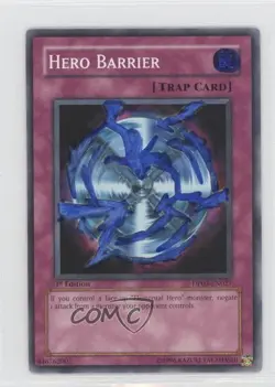 Hero Barrier 1st Ed. YuGiOh Jaden Yuki 2 Duelist Pack #DP03-EN027 2007 READ - Image 1