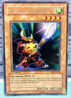 Yugioh YU-GI-OH RDS-EN016 Sasuke Samurai # RARE 1st Edition LP - Image 1