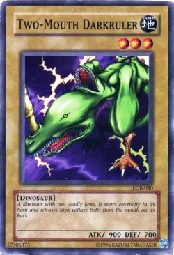 Two-Mouth Darkruler - LOB-030 COMMON Yugioh TCG Card - Image 1