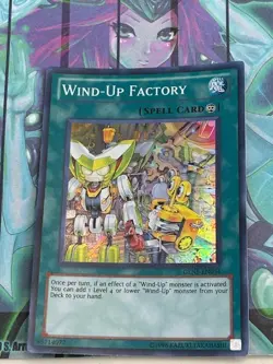 Yugioh 1x Wind-Up Factory GENF-EN054 Generation Force Super Rare Light Play - Image 1