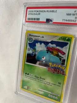2009 Venusaur Rumble 1/16 Holo Pokemon Card PSA 8 With Crazy Swirl! - Image 2