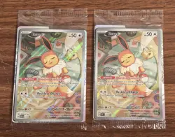 Lot Of 2 SEALED POKEMON Prismatic Evolutions EEVEE Black Star Promo Cards 173 - Image 2