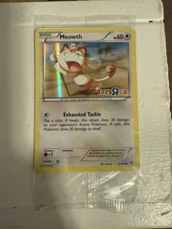 SEALED MEOWTH HOLO 2016 POKEMON TOYS R US PROMO CARD (53/83) GENERATIONS STAMPED - Image 1