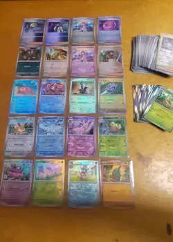 Pokemon Card Lot of 130 Master Ball Poke Ball Reverse Holo & Holo Pokemon Cards - Image 4