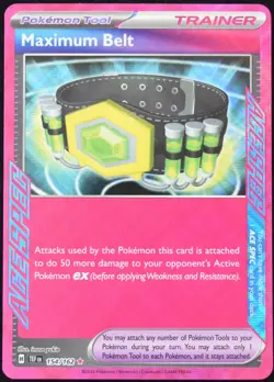 Pokemon TCG Maximum Belt 154/162 2024 Temporal Forces ACE SPEC Rare Card - NM - Image 1