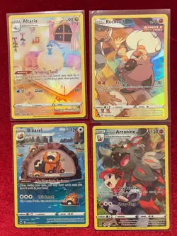Pokemon TCG 4 Card Lot of FULL ART HOLO Pokemon Cards - M/NM Pokemon Cards TCG - Image 1