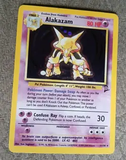 Alakazam 1/130 Base Set 2 2000 Pokemon Card Holo Rare - Image 1