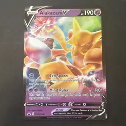 Pokemon TCG Alakazam V SWSH083 SWSH Black Star Promo Ultra Rare Holo Card - Image 1