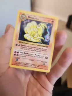 Ninetales 12/102 Shadowless Holo Rare Unlimited Base Set Pokemon Card 1999 HP - Image 5