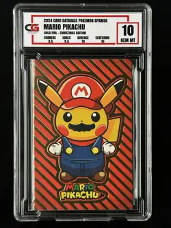 Mario Pikachu CG 10 Peru Pokemon PSA CGC Nintendo Super Graded Card #6 - Image 1