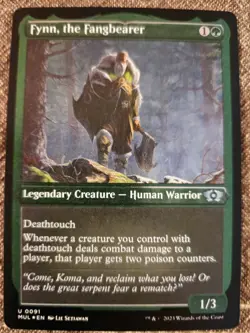 Fynn, the Fangbearer NM FOIL ETCHED Multiverse Legends MTG FREE SHIPPING - Image 1