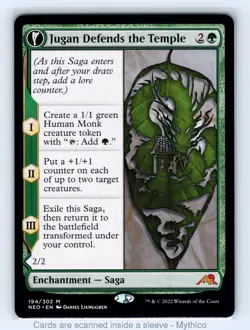 MTG Jugan Defends the Temple Kamigawa: Neon Dynasty - NM - Image 1