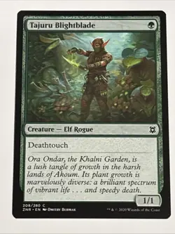 MTG Zendikar Rising Tajuru Blightblade 208/280 NM - Image 1