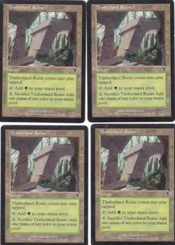 Timberland Ruins Odyssey Land Magic the Gathering MTG x4 - Image 1