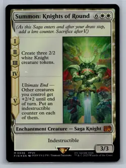 Summon: Knights of Round (Foil) (Mythic) #36 MTG Final Fantasy - Image 1