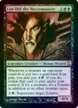 MTG Lim-Dul the Necromancer Foil MTG Time Spiral L2 NM - Image 1
