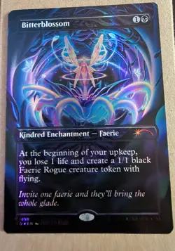 Bitterblossom Foil Extended Art Borderless Everyone's Invited Secret Lair - Image 1