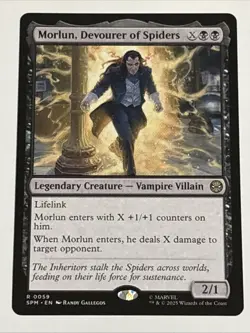 MTG Universes Beyond: Spider-man Morlun, Devourer of Spiders 0059 NM Rare - Image 1