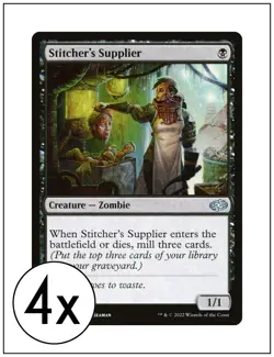 4x Stitcher's Supplier, Jumpstart 2022, Magic MTG NM - Image 1