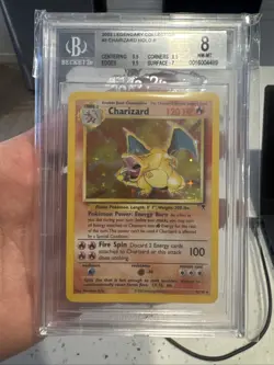 2002 Pokemon Legendary Collection Charizard Holo Strong Sub Grades! BGS 8 - Image 1