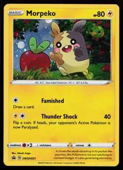 Morpeko SWSH031 Promo SWSH: Sword & Shield Promo Cards Pokemon Card - Image 1