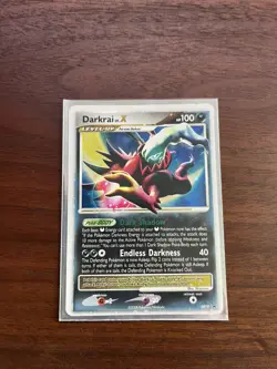 Pokemon TCG Darkrai LV.X DP Black Star Promotional DP19 Holo Promo - Image 1