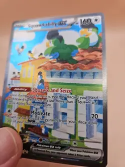 2023 Pokemon Squawkabilly EX 264 Paldea Evolved Illustration Rare - Image 3