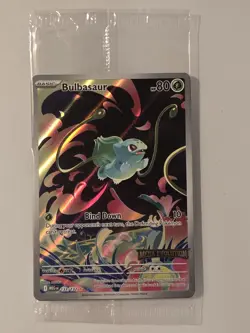 Pokemon TCG Bulbasaur 133/132 Pokemon TCG Mega Evolution Stamped Promo SEALED - Image 1