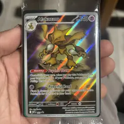 Pokemon Center Stamped Alakazam 009 Pokemon Mega Evolutions -ETB Promo Sealed - Image 1