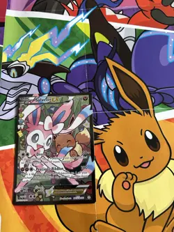 2016 Pokemon Sylveon EX Full Art RC32/RC32 Generations Holo LP Lightly Played - Image 1
