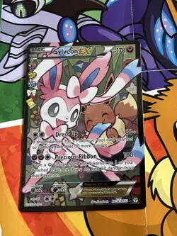 2016 Pokemon Sylveon EX Full Art RC32/RC32 Generations Holo LP Lightly Played - Image 2