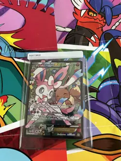 2016 Pokemon Sylveon EX Full Art RC32/RC32 Generations Holo LP Lightly Played - Image 5
